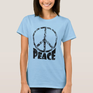 T-shirt de signe de paix pour des femmes