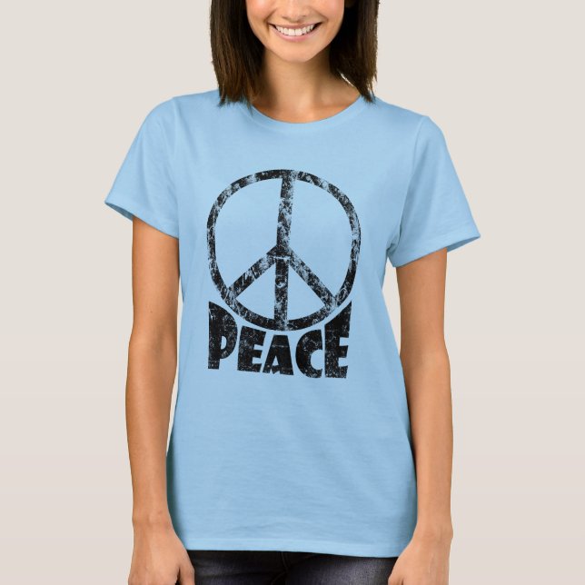 T-shirt de signe de paix pour des femmes (Devant)