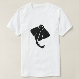 T-shirt de silhouette de pastenague
