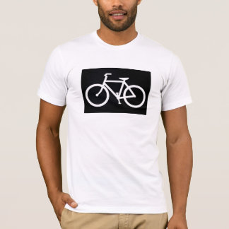 T-shirt de silhouette de vélo