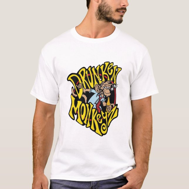 T-shirt de singe à boire (Devant)