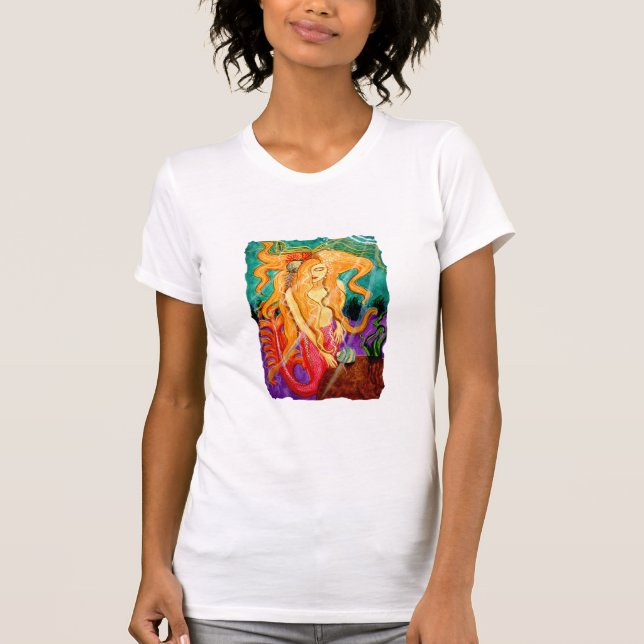 T-shirt de sirène de sirène de Sanibel (Devant)