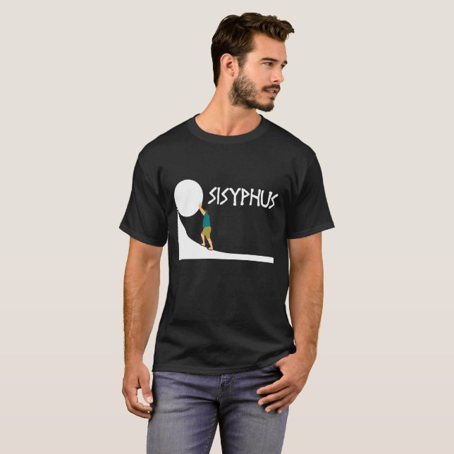 T-shirt de Sisyphus, mythologie grecque Grèce (Devant entier)