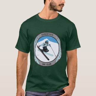 T-shirt de ski de Genentech et de club de surf des