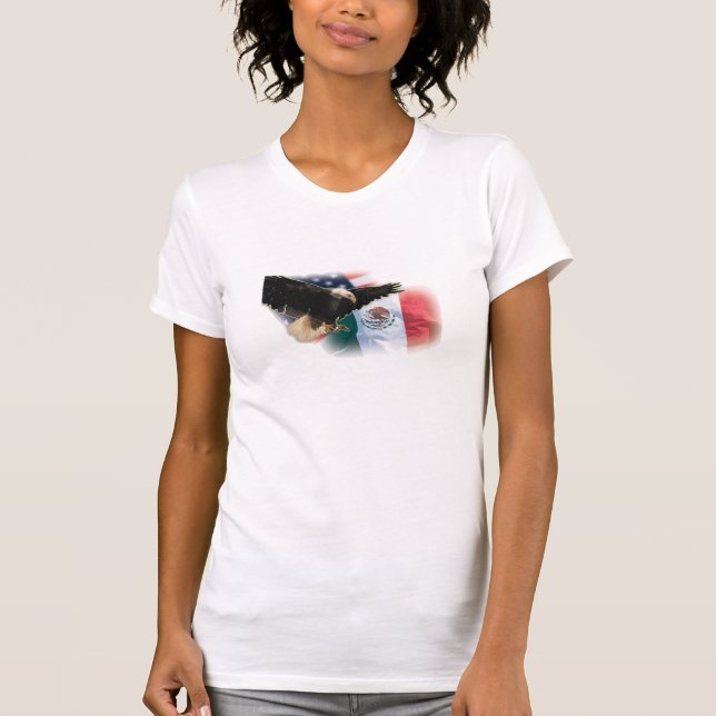 T-shirt de Sleeveless de Madame avec Eagle et le (Devant)