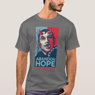 T-shirt de slogan d'espoir d'abandon de Krampus
