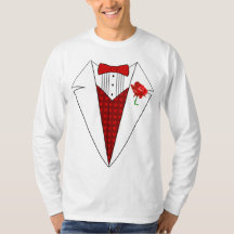 T-shirt de smoking d'amant de Saint-Valentin avec