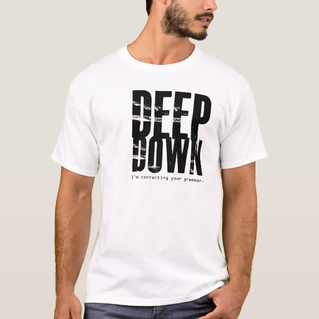 T-shirt de snob de grammaire (Devant)