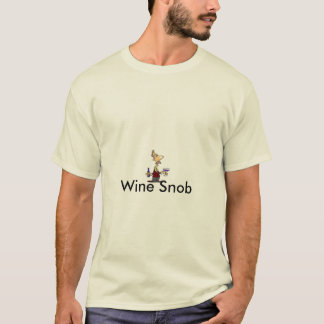 T-shirt de snob de vin