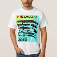 T-shirt de Snowblade de sport d'hiver de slalom