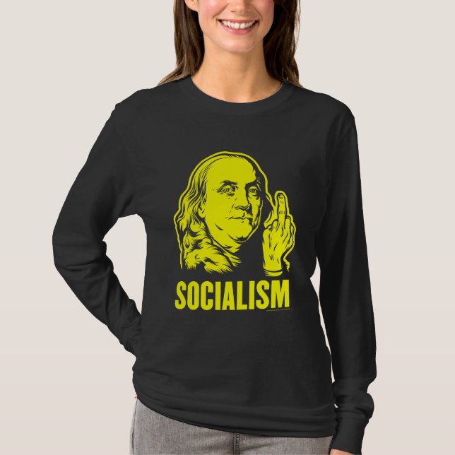 T-shirt de socialisme de Ben Franklin F (Devant)