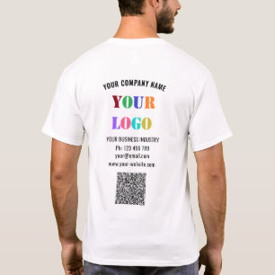 T-Shirt de société personnalisé avec texte de logo
