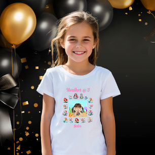 T-shirt de soeur Anniversaire de enfant Mermaids T