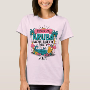 T-Shirt de soirée Aruba Bachelorette personnalisab