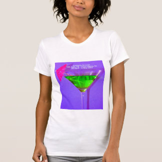 T-shirt de sommet de célébrité avec l'itinéraire