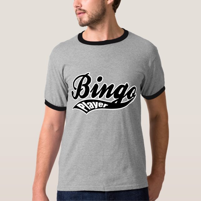 T-shirt de sonnerie de joueur de bingo-test du (Devant)