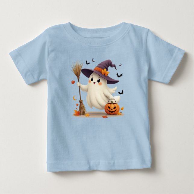 T-Shirt de sorcière fantôme mignonne Halloween Tod (Devant)
