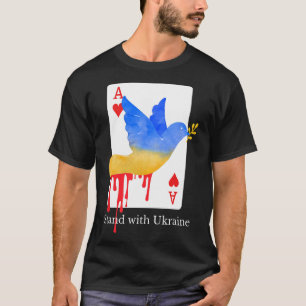 T-shirt de soutien Ace Of War avec l'Ukraine