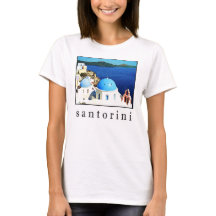 T-shirt de souvenir de Santorini (hommes, les
