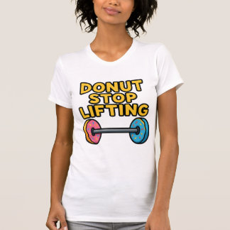 T-shirt de sport à barre de donut mignon pour femm