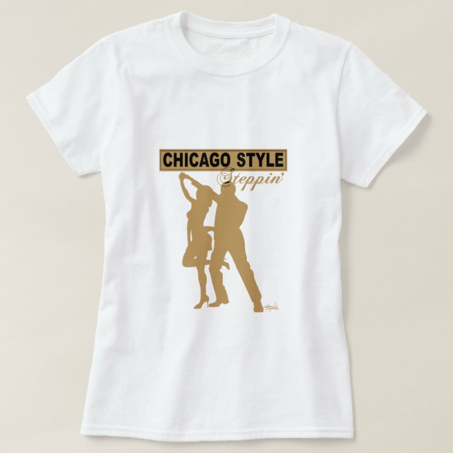 T-shirt de Steppin de style de Chicago (Design devant)