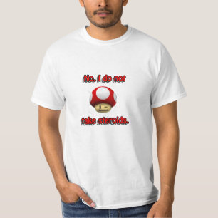 T-shirt de stéroïdes de champignon de Mario