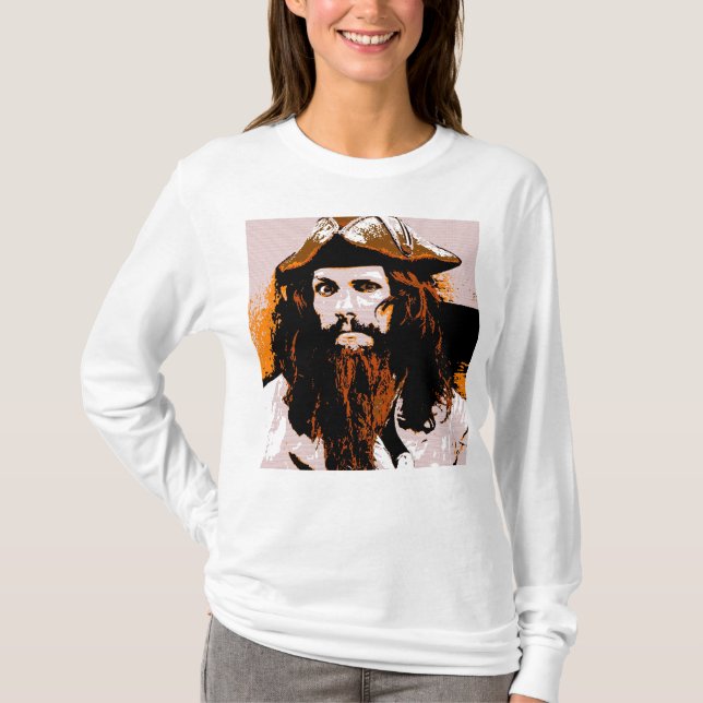 T-shirt de style bohème de pirate (Devant)