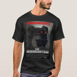 T-shirt de style d'affiche de film de BEARINATOR