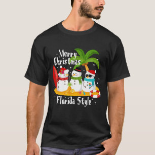 T-shirt de style de la Floride de Joyeux Noël