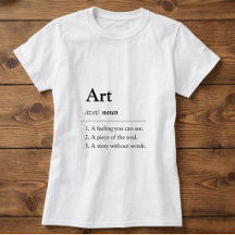 T-Shirt de style dictionnaire d'art personnalisé