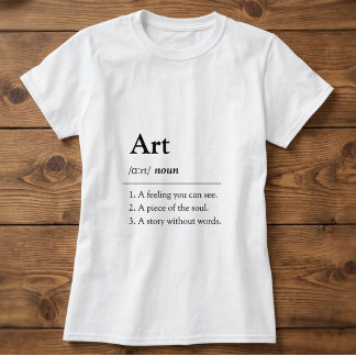 T-Shirt de style dictionnaire d'art personnalisé