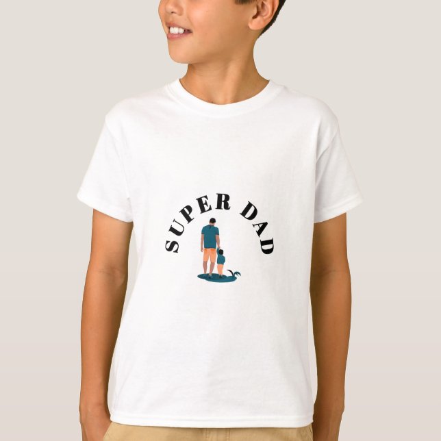 T-shirt de Super Papa Kid (Devant)