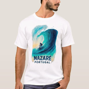 T-Shirt de surf à grosses vagues de Nazaré Portuga
