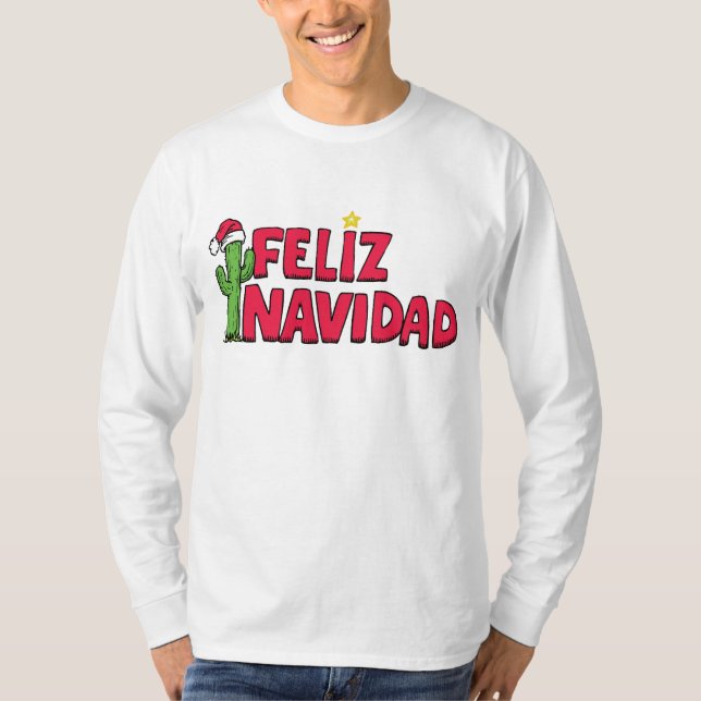 T-shirt de sweatshirt de Feliz Navidad (Devant)