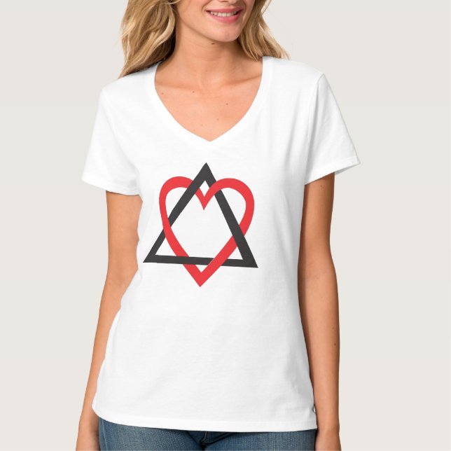 T-shirt de symbole d'adoption (Devant)