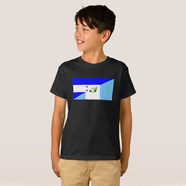 T-shirt de symbole de drapeau de pays du Honduras (Devant entier)