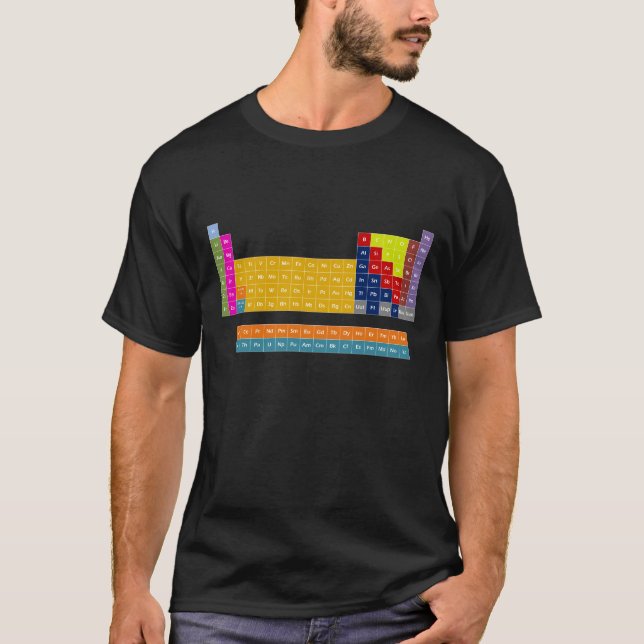 T-shirt de Tableau périodique (Devant)