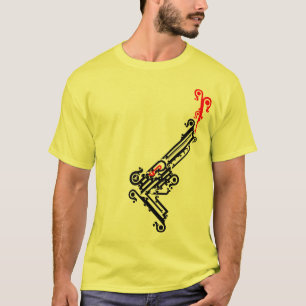 T-shirt de tatouage d'arme à feu