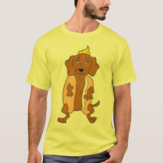 T-shirt de teckel de chien de saucisse