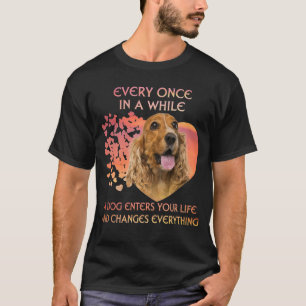 T-shirt De Temps En Temps Un Chien Anglais Cocker Spaniel