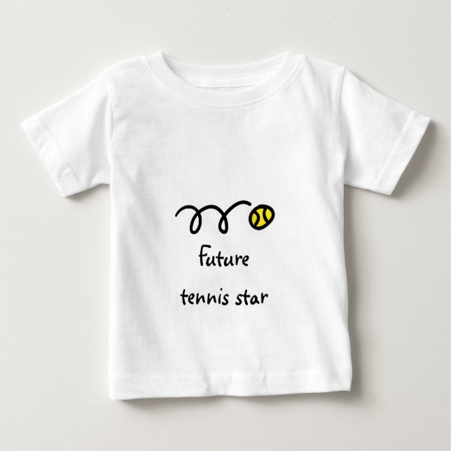 T-shirt de tennis d'enfants avec l'énonciation (Devant)