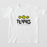 T-shirt de tennis pour enfant. Eat Sleep Play Repe