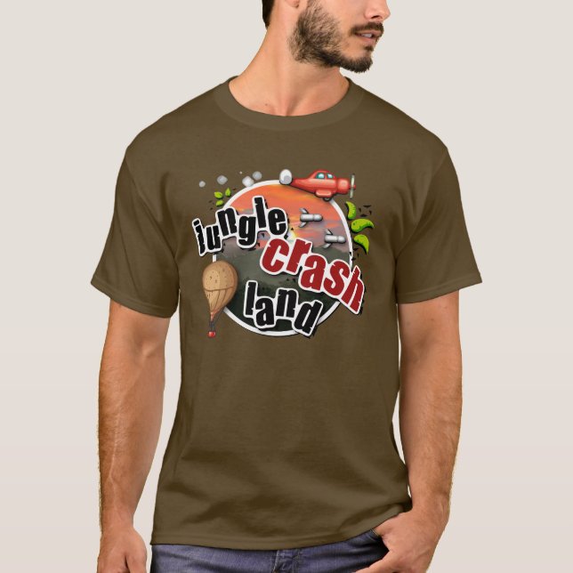 T-shirt de terre d'accident de jungle (Devant)