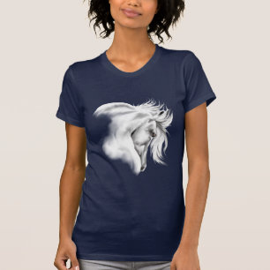 T-shirt de tête de cheval de Whte