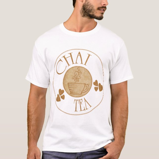 T-shirt de thé de Chai (Devant)