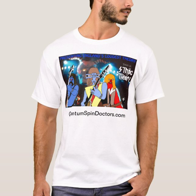 T-shirt de théorie de ficelle (Devant)