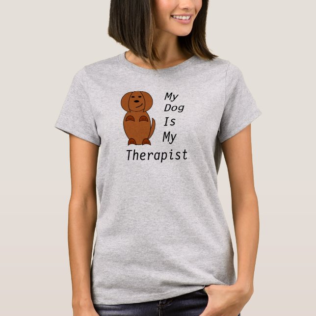 T-shirt de thérapie de cabot (Devant)