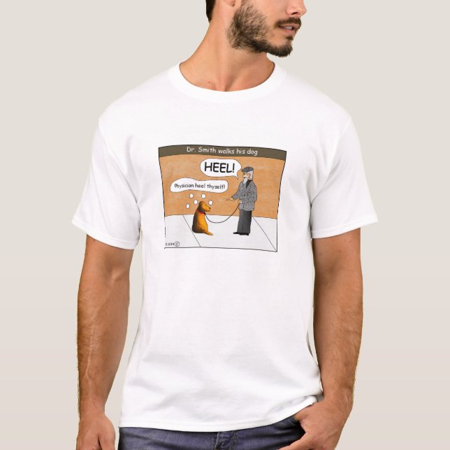 T-shirt de Thyself de talon de médecin (Devant)