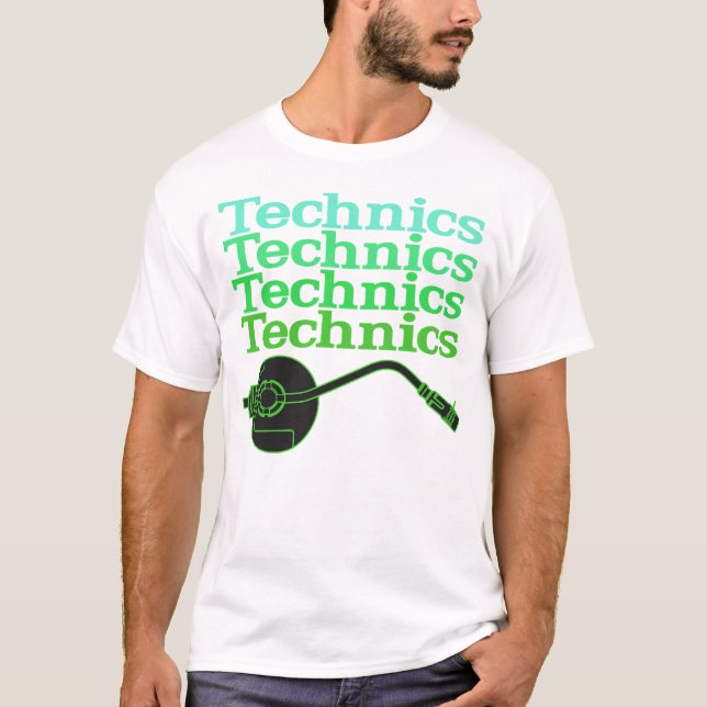 T-shirt de Tourne-disque de techniques (Devant)