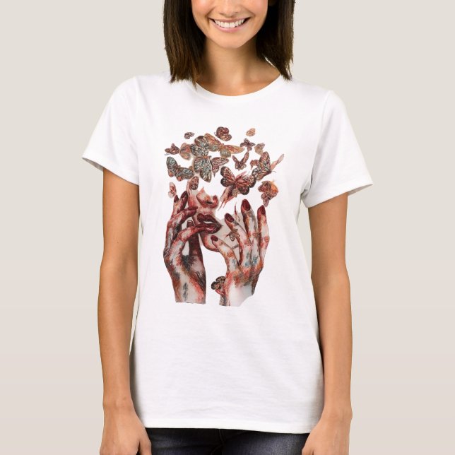 T-shirt de transformation papillon (Devant)